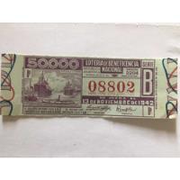 Antiguo Boleto Lotería De Beneficencia Nacional. 13-11-1942, usado segunda mano  Argentina