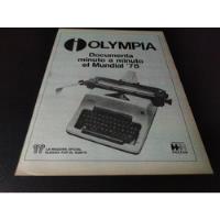 Usado, (pe117) Publicidad Clipping Maquina Escribir Olympia * 1978 segunda mano  Argentina