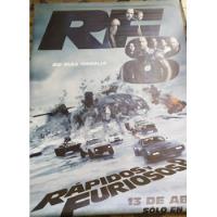 Usado, Banner Cine Original Poster Rapidos Y Furiosos 8  segunda mano  Argentina
