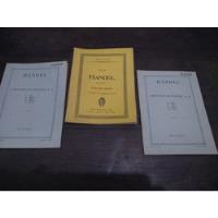 Lote 3 Partituras De Händel. Eulenburg/ Ricordi. Olivos segunda mano  Argentina