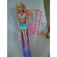 Barbie De Paseo Con Hijita, Tobogán, Y Hamaca Envío Gratis, usado segunda mano  Argentina