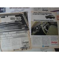 Lote Dodge Coronado Polara Gt Publicidad No Insignia Manual segunda mano  Argentina