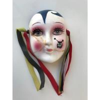 Mascara Veneciana Cerámica Importada, Reacondicionada -8x6cm, usado segunda mano  Argentina