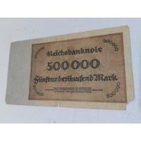 Reichsbanknote 1923 Billete Marco Alemán 500.000 segunda mano  Argentina
