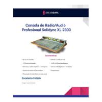 Consola De Radio/audio Profesional Solidyne Xl2300-c/cables segunda mano  Argentina