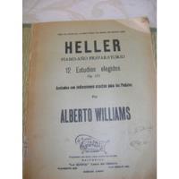 Libro Partituras Piano  Heller 12 Estudios Elegidos Op 125 , usado segunda mano  Argentina