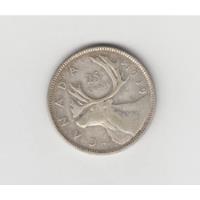 Moneda Canada 25 Cents Año 1939 Plata Muy Bueno segunda mano  Argentina