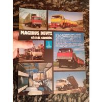 Antiguo Folleto Camiones Magirus Deutz No Manual Impres 1972 segunda mano  Argentina
