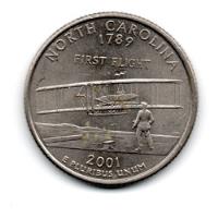 Estados Unidos Usa Moneda 1/4 Dolar North Carolina Año 2001p segunda mano  Argentina