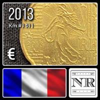 Francia - 20 Euro Cent - Año 2013 - Km #1411 - Sembradora segunda mano  Argentina