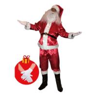 Disfraz Papa Noel Premium C Bolsa Y Anteojos Traje Santa , usado segunda mano  Argentina