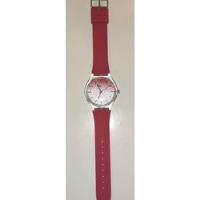 Reloj Sweet Coral Y Plateado Con Glitter, usado segunda mano  Argentina