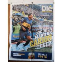 Póster Olé, Carlos Tevez  De Boca Juniors.  Canon Ap-rb21 segunda mano  Argentina