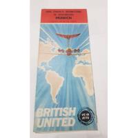 British United Jets Folleto Aeronautico Volante 1966/ 219 segunda mano  Argentina