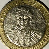 Moneda Chile Pueblos Originarios Mapuche 100 Pesos 2010 segunda mano  Argentina
