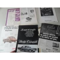 Usado, Lote Dodge Coronado Polara No Insignia Manual Publicidad Gt segunda mano  Argentina