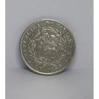 Moneda Antigua De Coleccion 1 Peso Chile 1855 Plata Maciza , usado segunda mano  Argentina