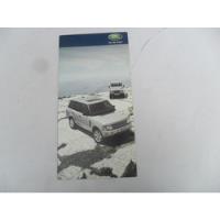 Folleto Land Rover Range Defender Discovery No  Manual, usado segunda mano  Argentina