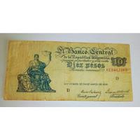 Bilete Argentina 10 Pesos- Bot.1884 Serie D V.f. Emision H71 segunda mano  Argentina