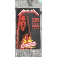 Metallica Calco Stiker 1993 Estadio Velez  segunda mano  Argentina