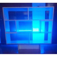 Mueble Funcional Blanco Con Luces Led Azules Traseras.  segunda mano  Argentina