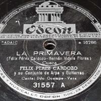 Pasta Felix Perez Cardozo Conj Arpa Guitarra Odeon C316, usado segunda mano  Argentina