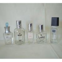 Lote De 5 Frascos Vacíos De Perfumes Nacion E Import C/ Tapa, usado segunda mano  Argentina