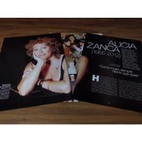 (ar197) Alicia Zanca * Clippings Revista 3 Pgs * 2012 segunda mano  Argentina