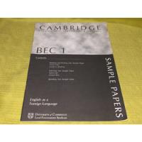 Cambridge Bec 1 Sample Papers - Cambridge, usado segunda mano  Argentina