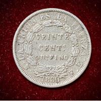 Moneda 20 Centavos Bolivia 1880 Km 159.1 Plata 0.900 segunda mano  Argentina