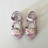Zapatos Sandalias Importadas Nenas Rosa Charol Flores T.25 segunda mano  Argentina