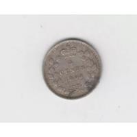 Moneda Canada 5 Cents Año 1893 Plata Muy Bueno segunda mano  Argentina