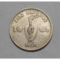 Bolivia 10 Centavos 1937 - Xf+  Km#180 - La Moneda Pac Man segunda mano  Argentina