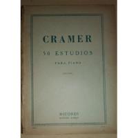 Partitura 50 Estudios Para Piano J. B. C. Cramer Junio 1955 segunda mano  Argentina