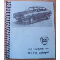 Lancia Beta Coupé 1600 - 2000 Cc. Manual Del Propietario segunda mano  Argentina