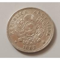 Argentina Moneda 50 Centavos Patacon Plata 1883 Cj# segunda mano  Argentina