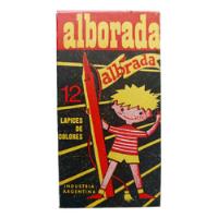 Usado, Antiguos Crayones Alborada Escolares Coleccion 12u Vintage segunda mano  Argentina