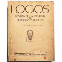 Revista Logos. Numero Especial Dedicado Al Martin Fierro. segunda mano  Argentina