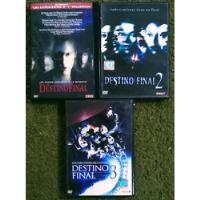 Usado, Lote Destino Final 1, 2 Y 3 Dvd Originales  segunda mano  Argentina