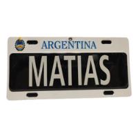 Chapa Patente Con Nombre Matias  Unica Disponible segunda mano  Argentina