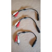Cable Adaptador 2 Rca Macho A 1 Miniplug 3,5 Hembra (unidad) segunda mano  Argentina