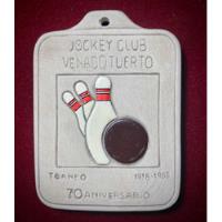 Usado, Antiguo Souvenir Jockey Club Venado Tuerto 70 Aniv Bowling segunda mano  Argentina