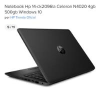Notebook Hp 14-ck2096la Celeron N4020 4gb 500gb Windows 10 segunda mano  Argentina