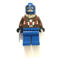 Lego Capitan America Marvel Super Heroes Piloto  Minifigura, usado segunda mano  Argentina