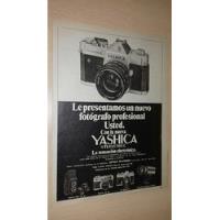 P543 Clipping Publicidad Maquina De Fotos Yashica Año 1972 segunda mano  Argentina
