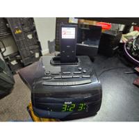 Radio Reloj Rca Rc59i-a Am Fm Alarma Con Reproductor iPod, usado segunda mano  Argentina
