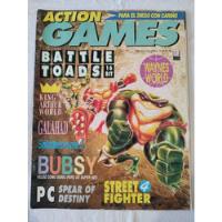 Revista Action Games 18 Noviembre 1993 Battle Toads Bubsy segunda mano  Argentina