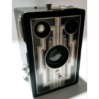 Camara Kodak Brownie Target Six 16 Art Deco Caja Negra Foto, usado segunda mano  Argentina