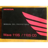 Manual Del Propietario, Honda Wave 110s / 110s Cd, usado segunda mano  Argentina
