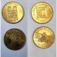 Lote De 4 Medallas Francesas Museo Notre Dame Etc Año 2000 segunda mano  Argentina